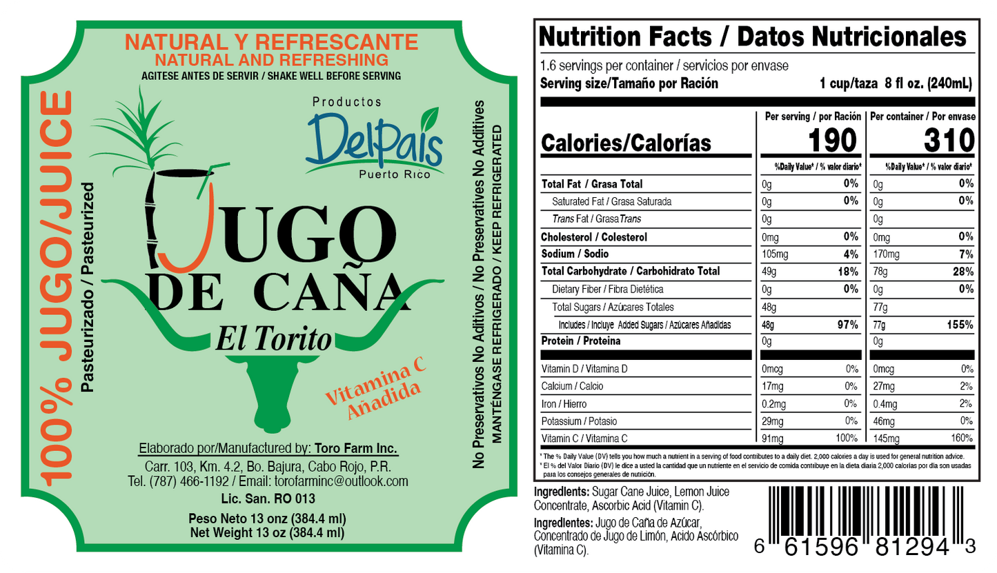 Jugo de Caña Original